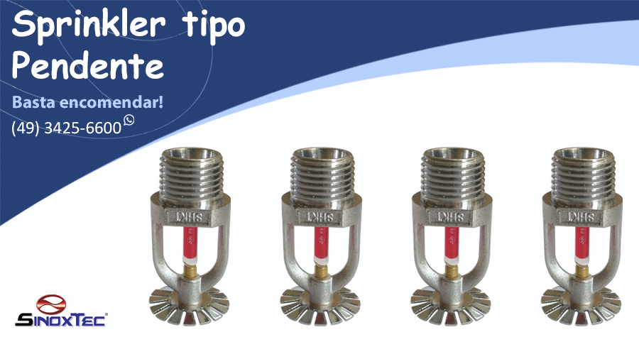 Sprinkler tipo Pendente Sinox