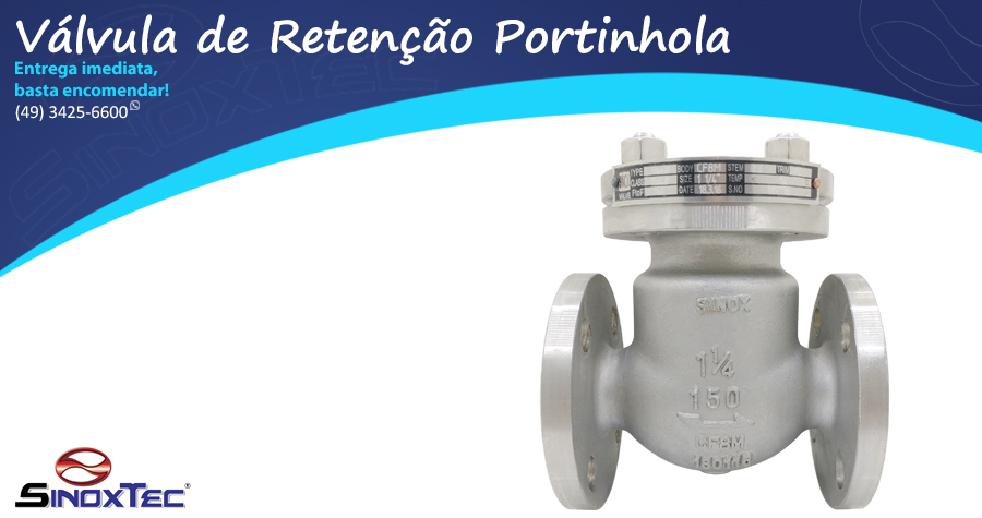 Válvula de Retenção Portinhola Sinox