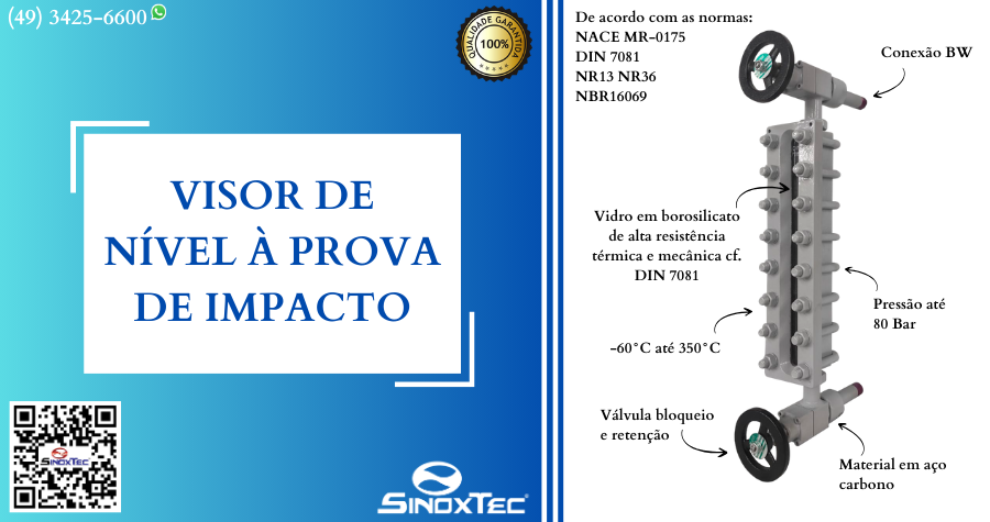 Visor de Nível à Prova de Impacto Sinox: Eficiência e Segurança para Aplicações Industriais